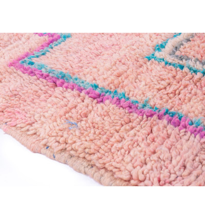 Vintage Carpet With Pink Background, Hot Pink Rug
