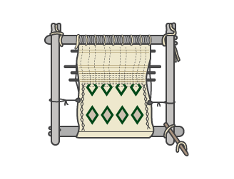 Traditional Berber loom – For handwoven natural carpets