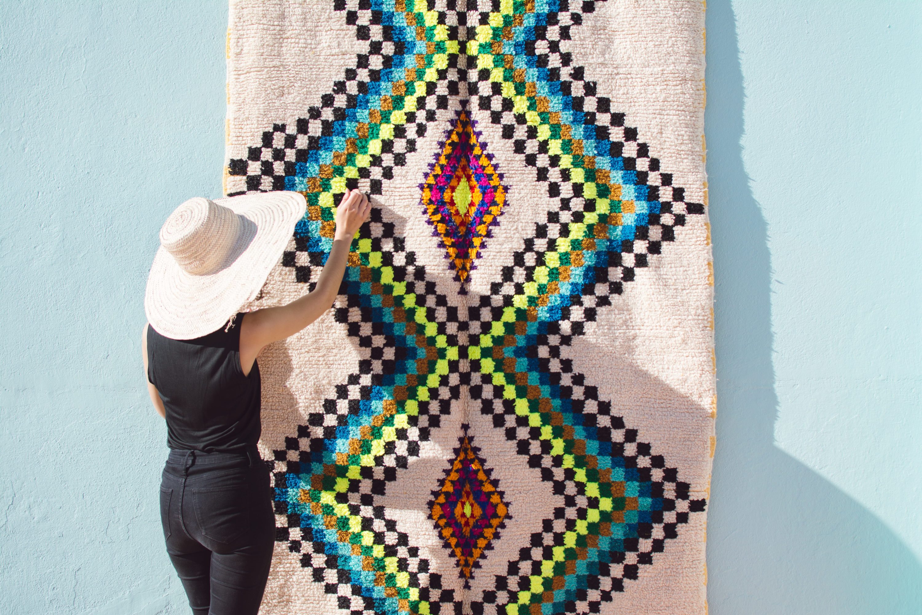 tapis azilal coloré marrakech