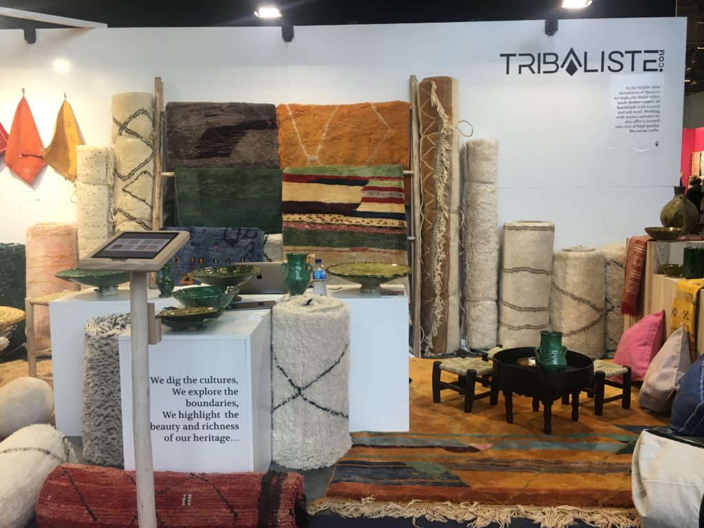 Tapis berbères à Paris - stand Maison et Objet